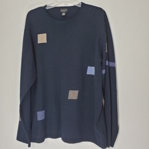 Reunion Menswear Navy Crewneck sweater,  XL